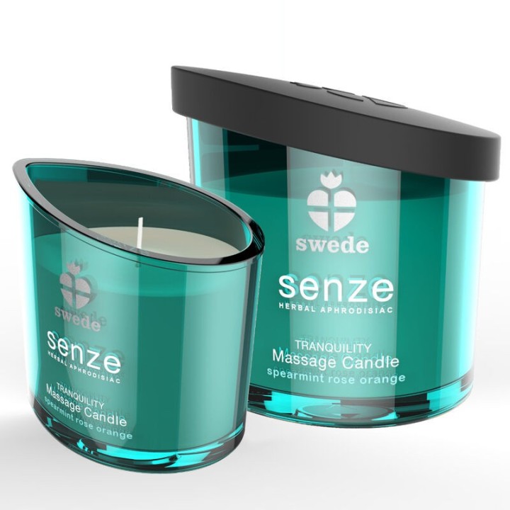 Senze Tranquillity Massagekerze - Spearmint, Rose, Orange von Swede | Fesselliebe.de