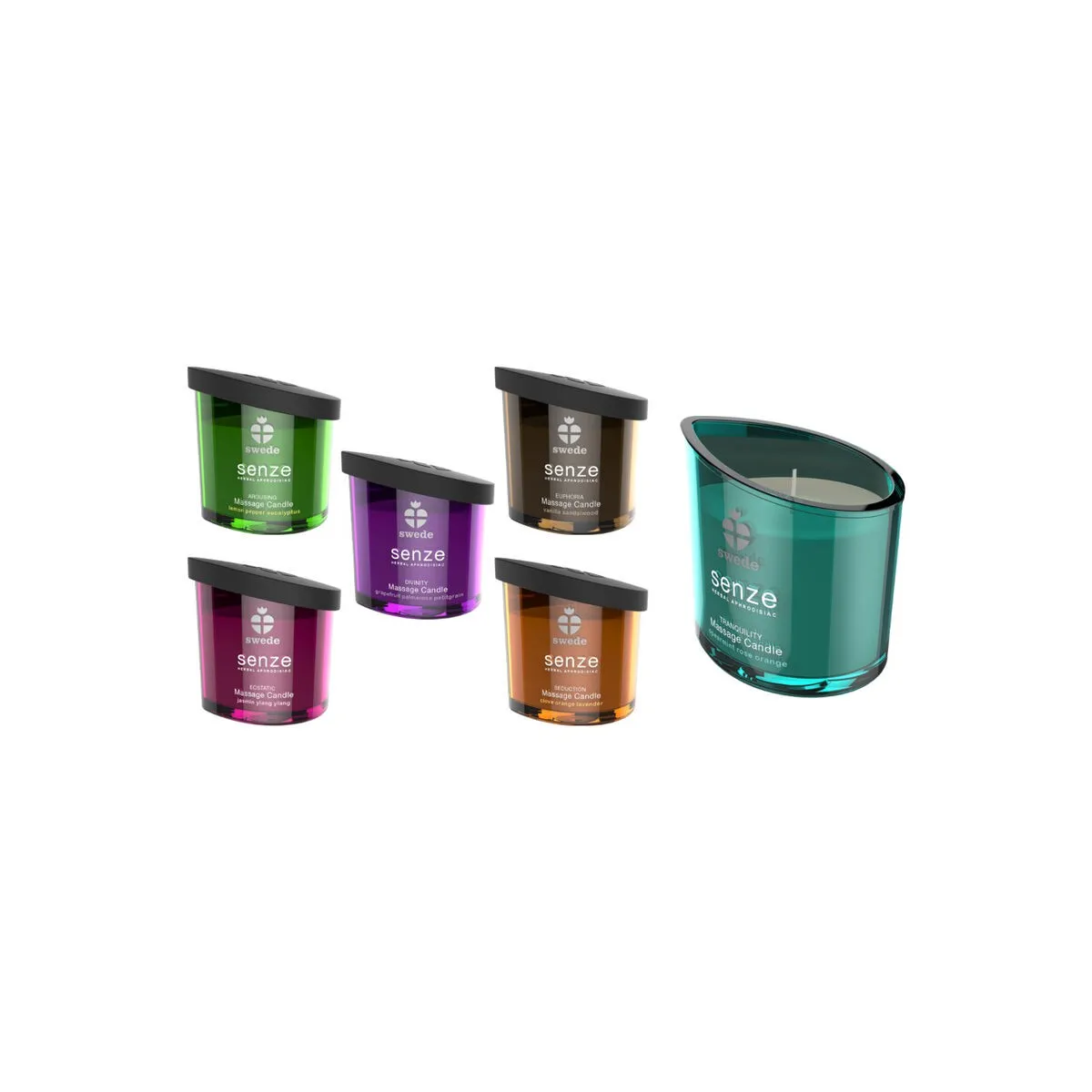 Senze Tranquillity Massagekerze - Spearmint, Rose, Orange von Swede | Fesselliebe.de
