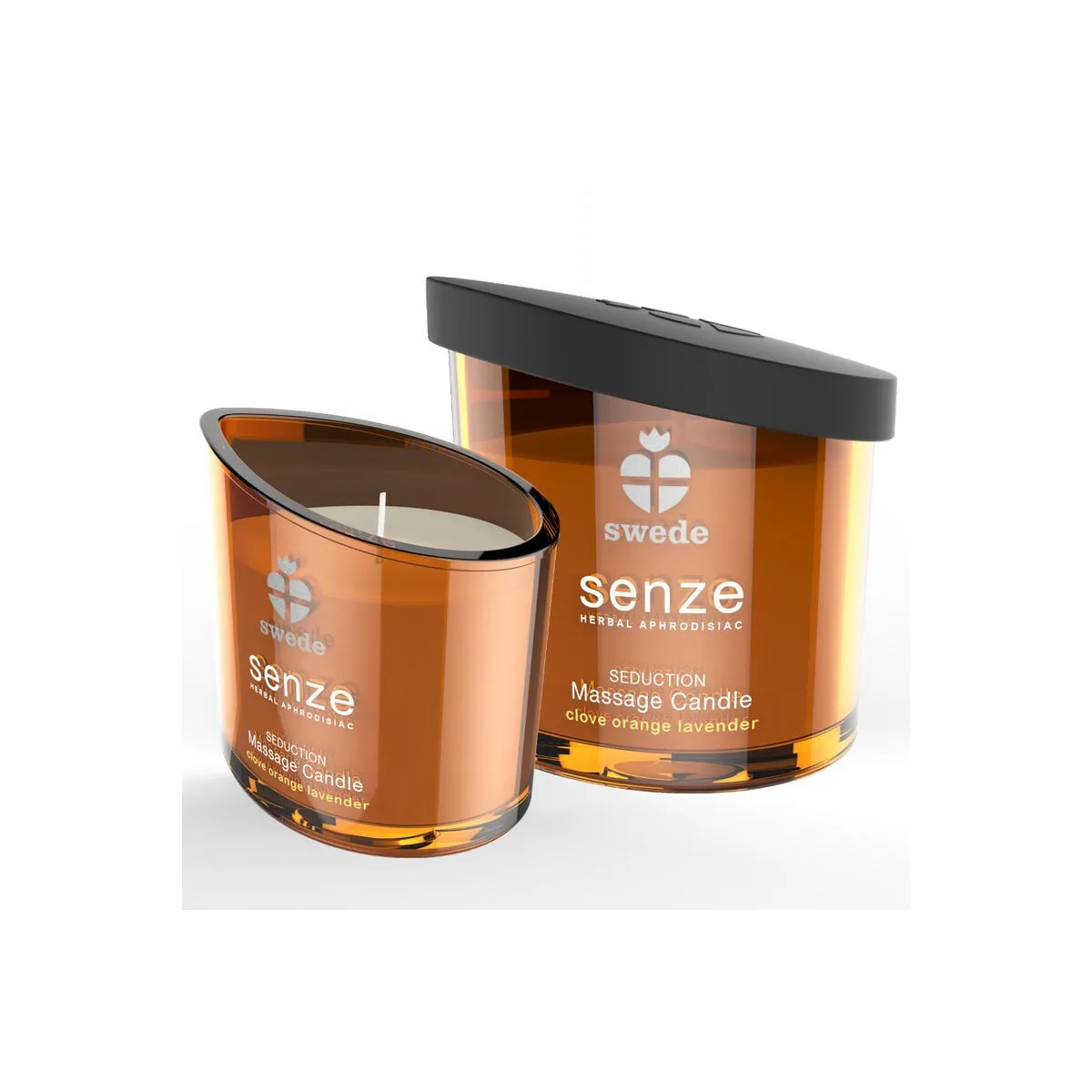Senze Seduction Massagekerze - Nelke, Orange, Lavendel von Swede | Fesselliebe.de