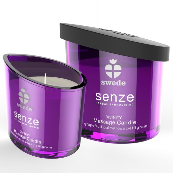 Senze Divinity Massagekerze - Grapefruit, Palmarosa, Petitgrain von Swede | Fesselliebe.de