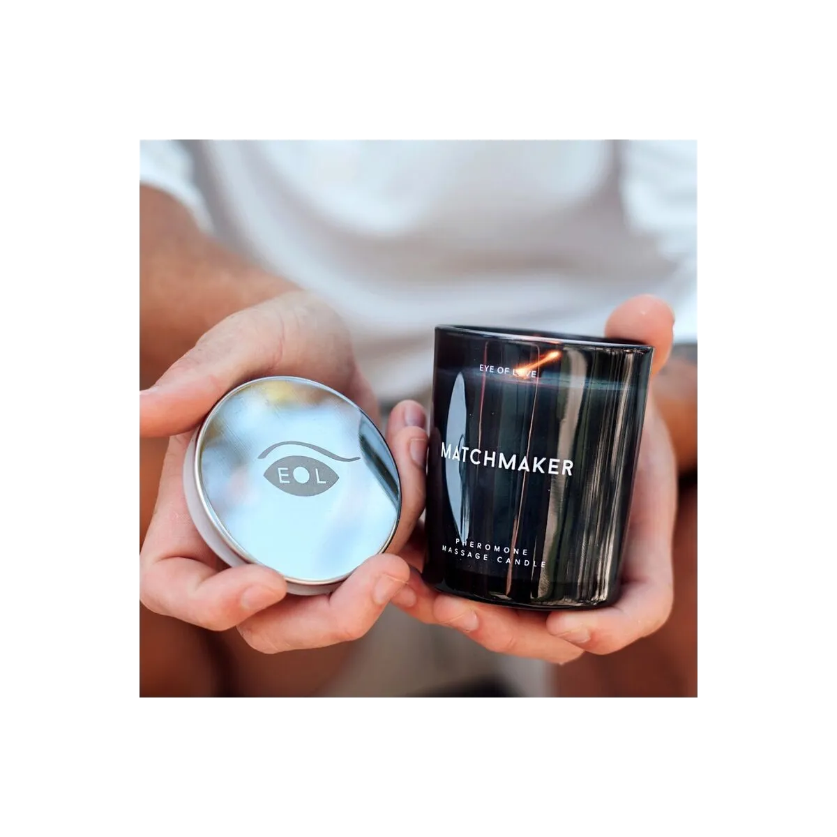 Matchmaker Black Diamond Massagekerze Ziehen Sie Sie an, 150 ml von Eye Of Love | Fesselliebe.de