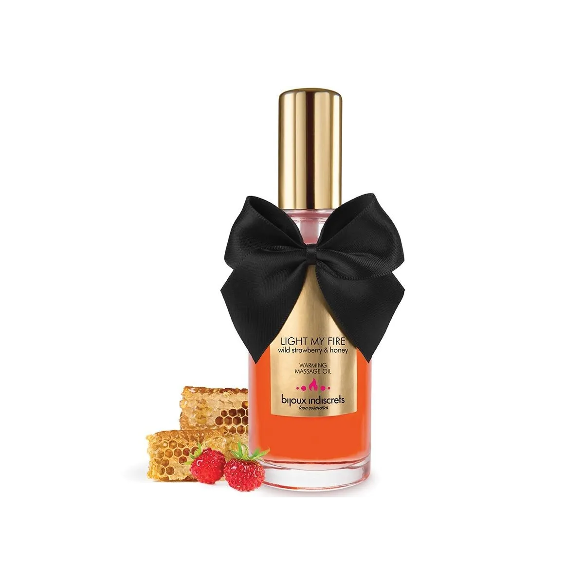 Massageöl Wrmeeffekt Erdbeer-Aroma von Bijoux Love Cosmetiques | Fesselliebe.de