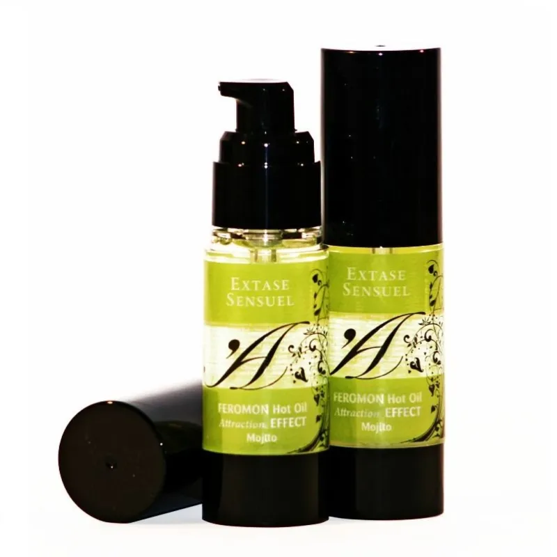 Massageöl mit Wrmeeffekt und Mojito Pheromonen 30 ml von Extase Sensual | Fesselliebe.de