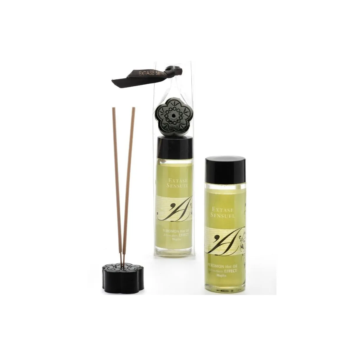 Massageöl mit Wrmeeffekt und Mojito Pheromonen 100 ml von Extase Sensual | Fesselliebe.de