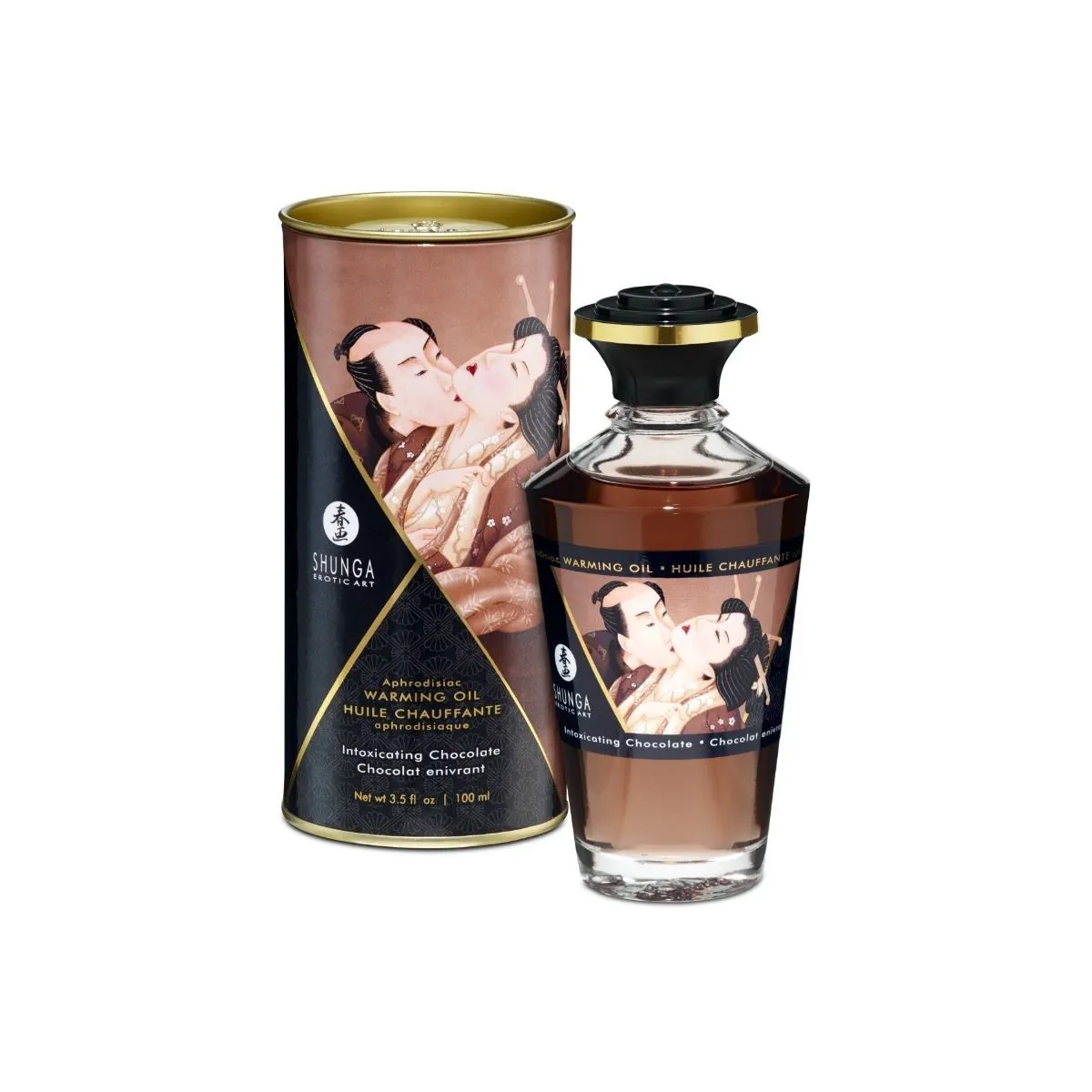 Massageöl mit Wärmeeffekt Intensivem Schokoladengeschmack 100 ml von Shunga Oils | Fesselliebe.de