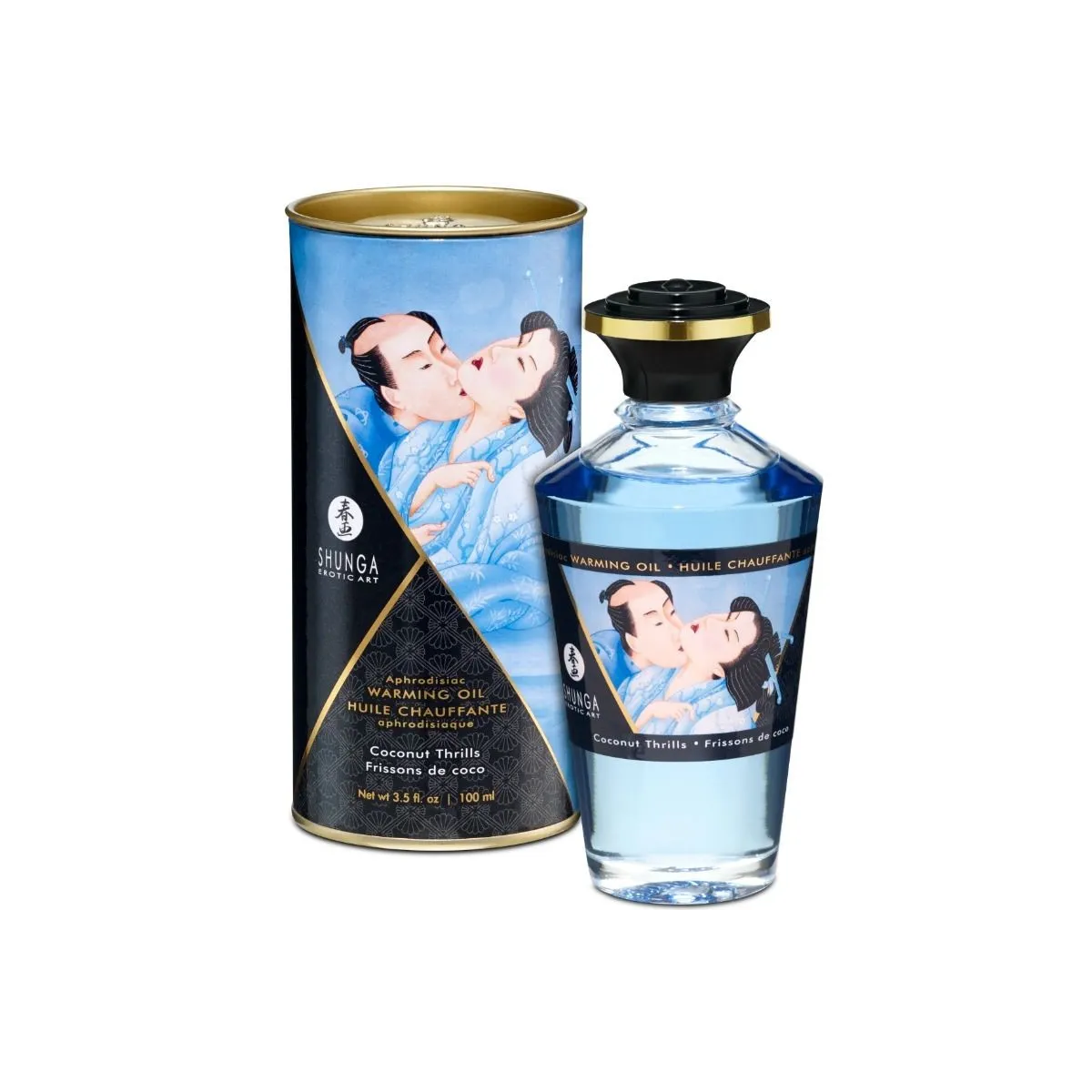 Wärmeeffekt-Massageöl mit Kokosnussgeschmack 100 ml von Shunga Oils | Fesselliebe.de