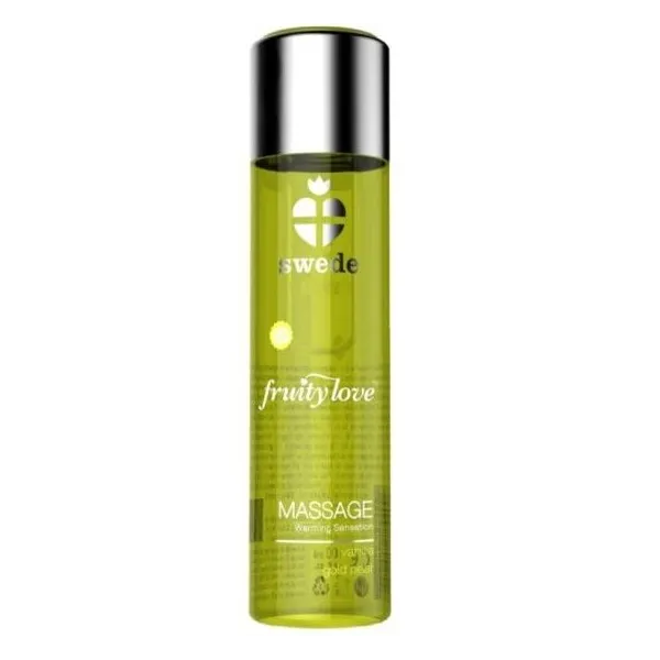 Fruity Love Massageöl mit Wärmendem Effekt, Vanille und Goldbirne 60 Ml, von Swede | Fesselliebe.de