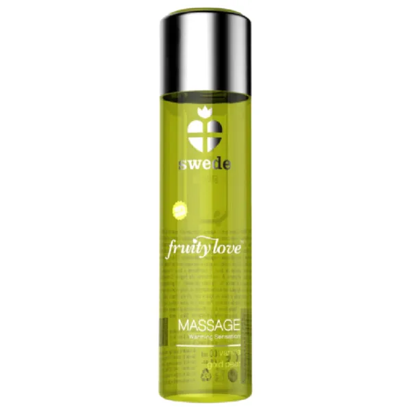 Fruity Love Massageöl mit Wärmendem Effekt Vanille und Goldbirne 120 ml von Swede | Fesselliebe.de