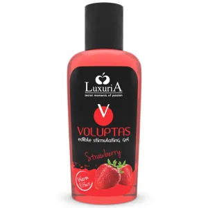 Voluptas Essbares Massagegel mit Wrmendem Effekt - Erdbeere 100 ml von Intimateline Luxuria | Fesselliebe.de