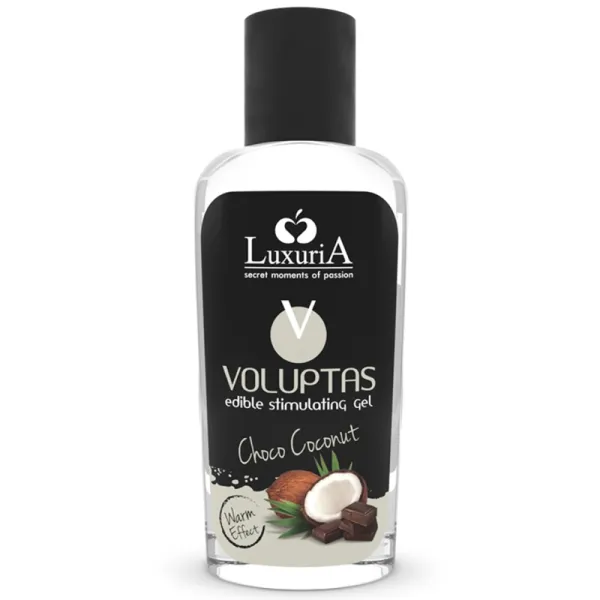 Voluptas Essbares Massagegel mit Wrmendem Effekt - Kokosnuss und Creme 100 ml von Intimateline Luxuria | Fesselliebe.de
