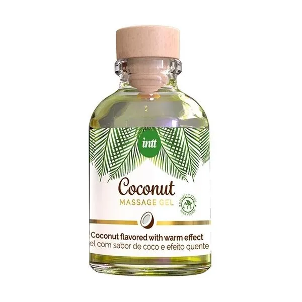 Veganes Massagegel mit Kokosnussgeschmack und Erwrmender Wirkung von Intt Vegan Line | Fesselliebe.de