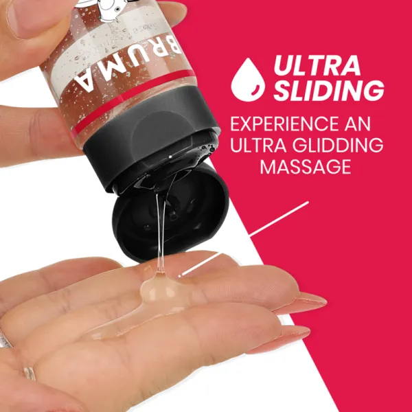 Premium-Massageöl mit Wärmeeffekt, Erdbeere-Geschmack 3 In 1 - 100 ml von Bruma | Fesselliebe.de