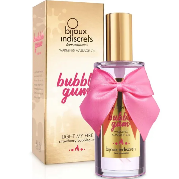 Indiscrets Light My Fire Massageöl Wrmeeffekt Gum-Geschmack von Bijoux Love Cosmetiques | Fesselliebe.de