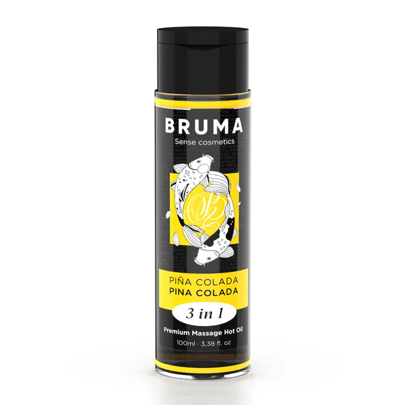 Premium-Massageöl mit Wärmeeffekt, Pina Colada-Geschmack 3 In 1 - 100 ml von Bruma | Fesselliebe.de