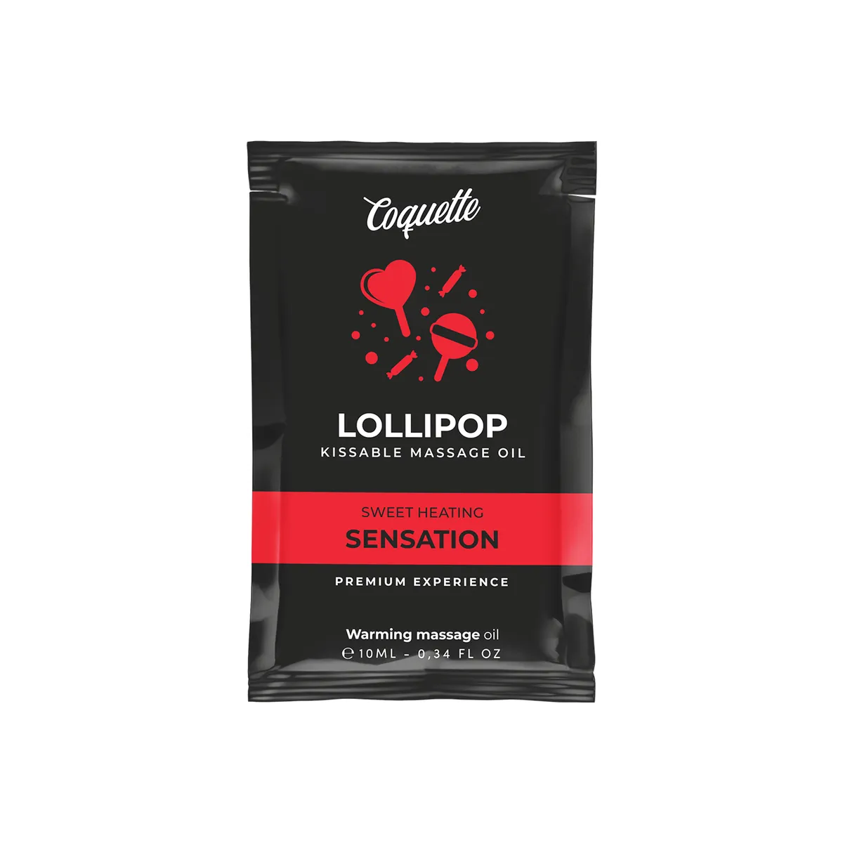 Pocket Kissable Massageöl mit Wrmeeffekt Lollipop 10 ml von Coquette Cosmetics | Fesselliebe.de