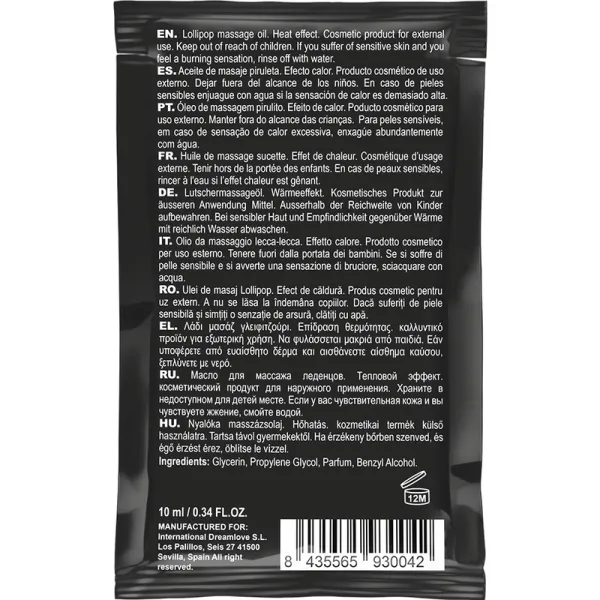Pocket Kissable Massageöl mit Wrmeeffekt Lollipop 10 ml von Coquette Cosmetics | Fesselliebe.de