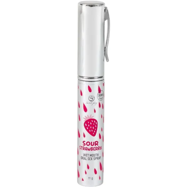 Oralsexspray mit Saurem Erdbeergeschmack von Secretplay Cosmetic | Fesselliebe.de