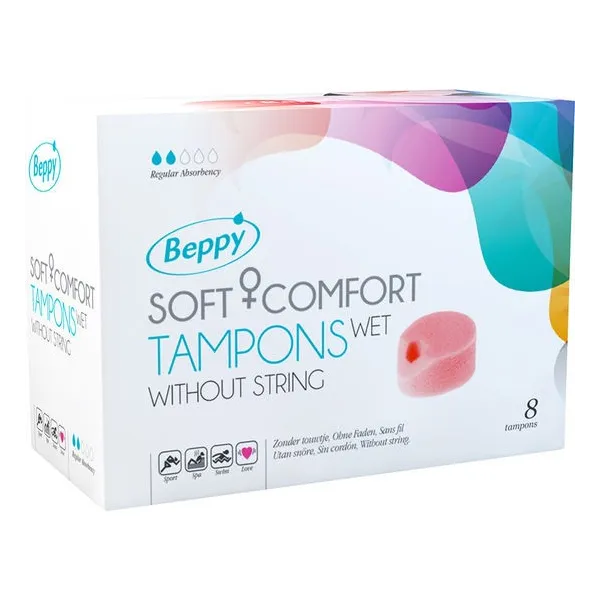 Soft Comfort Tampons Nass 8 Stück von Beppy | Fesselliebe.de
