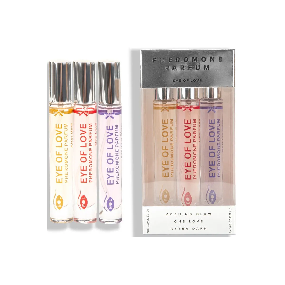 Eol Phr Parfum 10 ml Set/3 - Morning Glow, One Love, After Dark von Eye Of Love | Fesselliebe.de