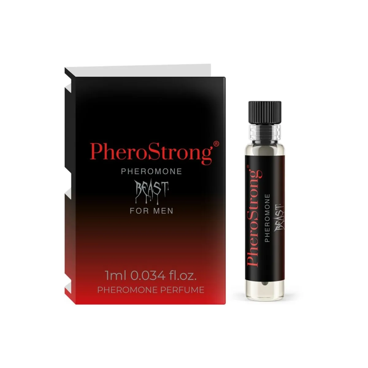 Pheromone Parfüm Beast für Männer 1 ml von Pherostrong | Fesselliebe.de