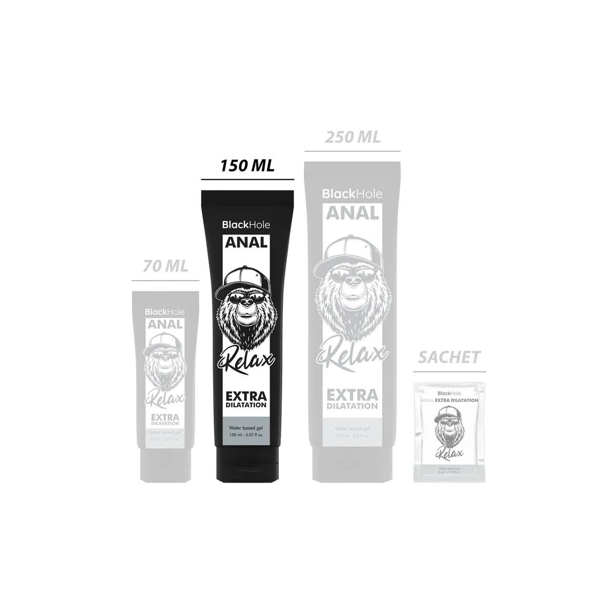 Anal-Dilationsgel auf Wasserbasis 150 ml von Black Hole | Fesselliebe.de