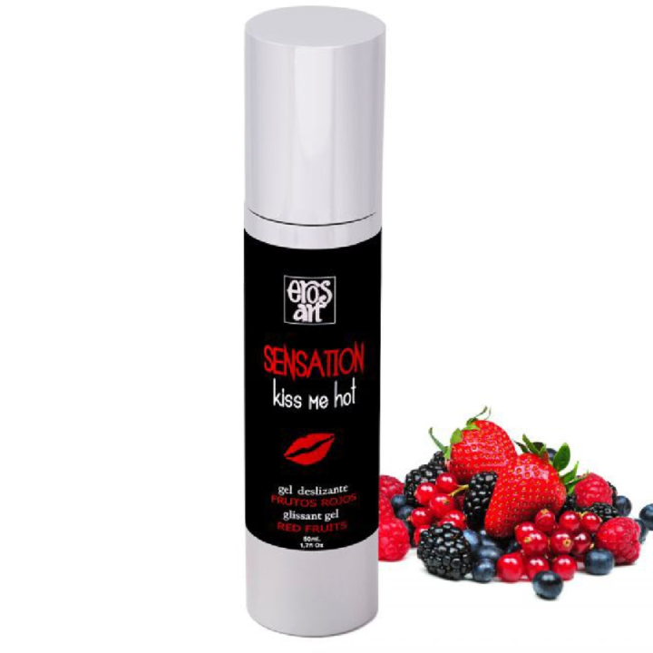 Sensattion natürliches Gleitmittel Rote Früchte 50 ml von Eros-Art | Fesselliebe.de