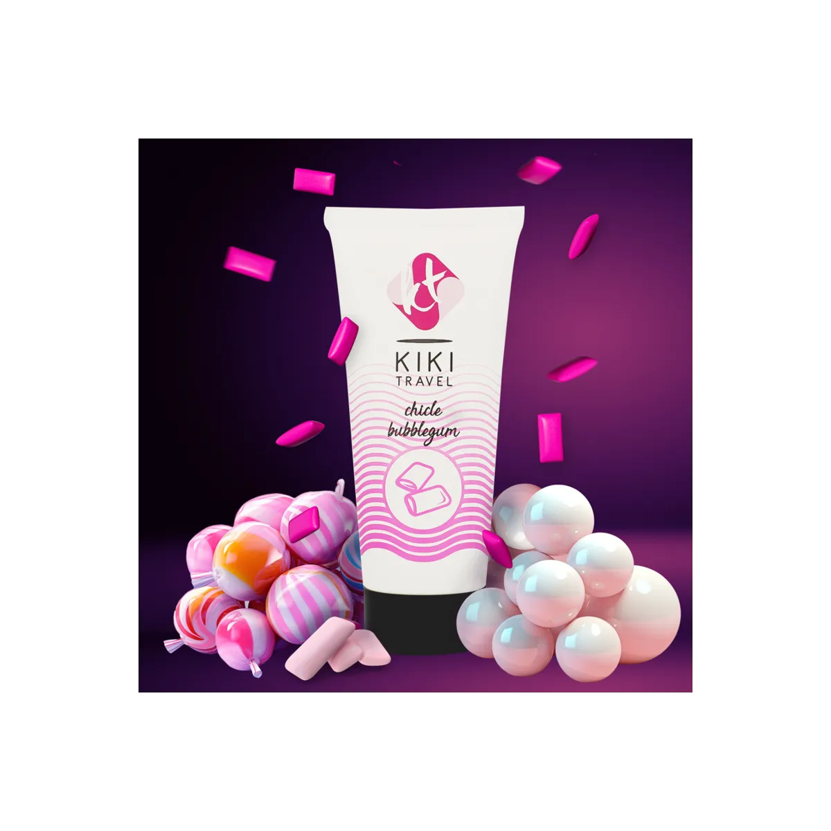 Strawberry Gum Gleitmittel 50 ml von Kikí Travel | Fesselliebe.de
