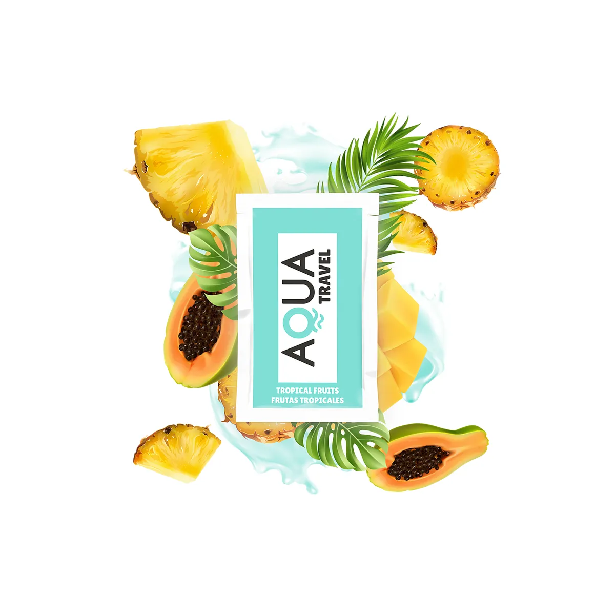 Gleitmittel auf Wasserbasis mit Tropischem Fruchtgeschmack 6 ml von Aqua Travel | Fesselliebe.de