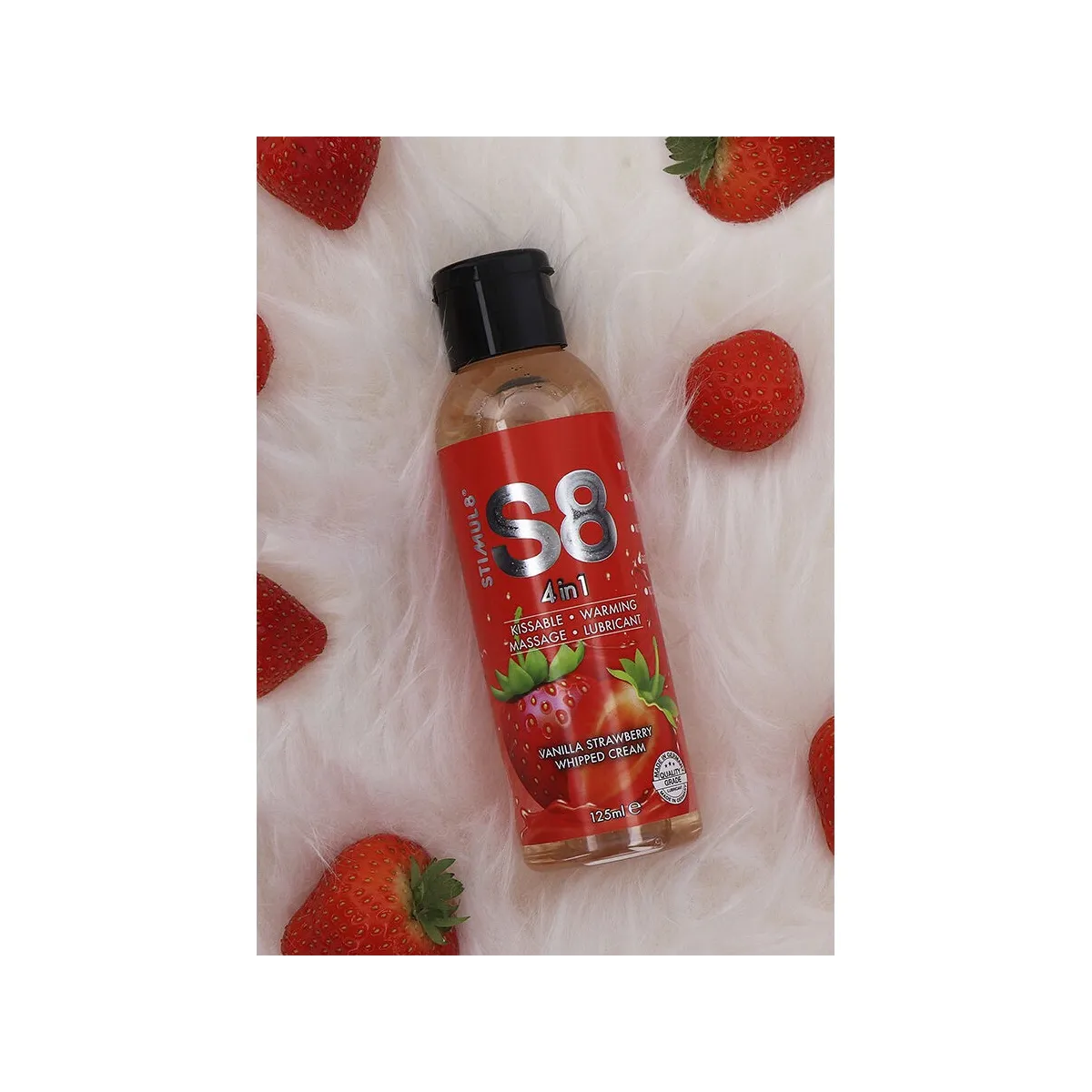 S8 4 In 1 Erdbeer-Dessert-Gleitmittel 125 ml von Stimul8 | Fesselliebe.de