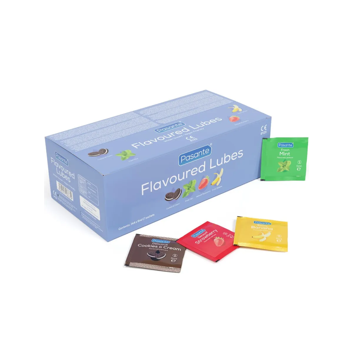 Geschmacksschmiermittel Box 144 Stück 5 ml von Pasante | Fesselliebe.de