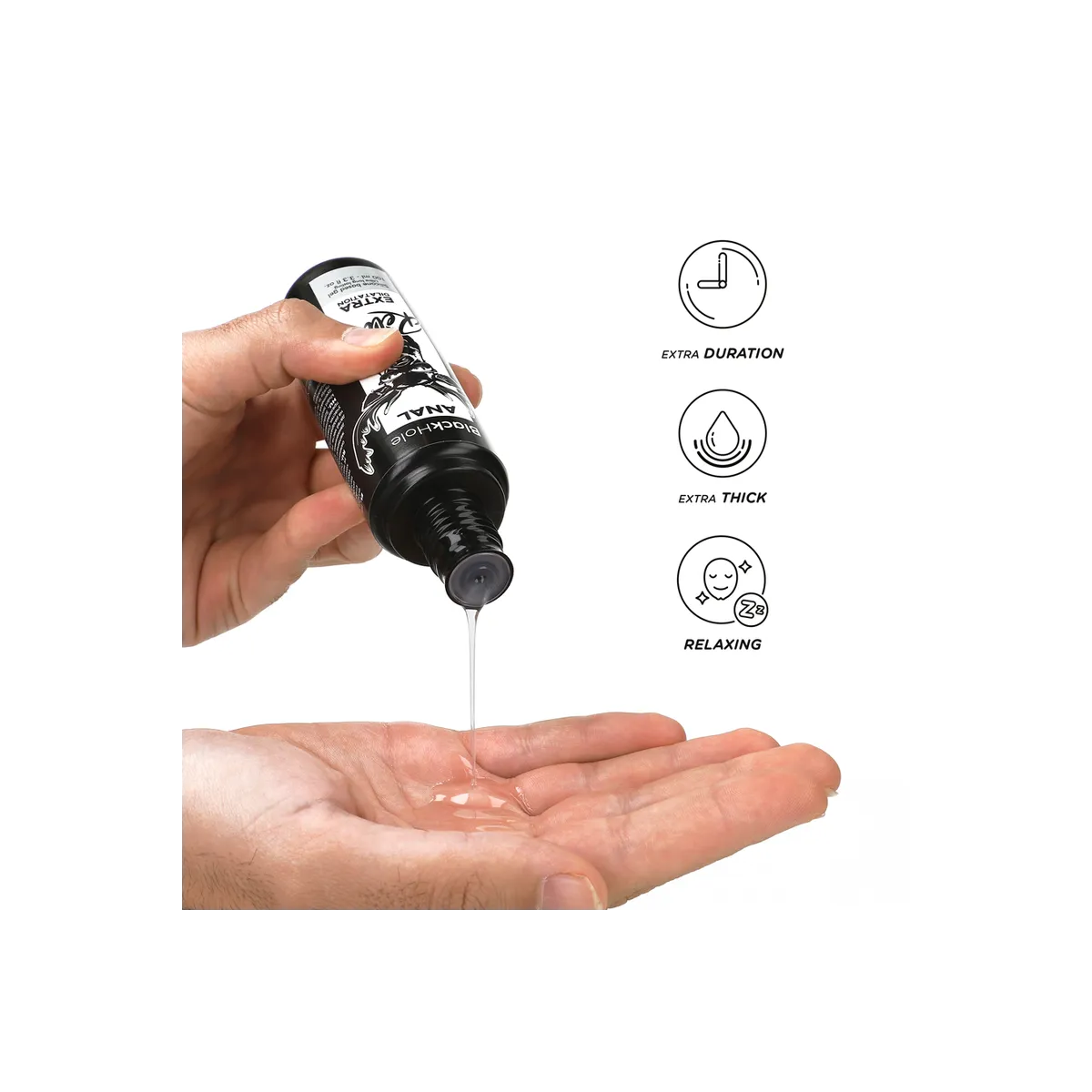 Gel auf Silikonbasis zur Anal-Dilatation 100 ml von Black Hole | Fesselliebe.de