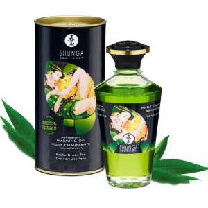 Bio-Grüner Tee-Wärmeeffekt-Massageöl 100 ml von Shunga Oils | Fesselliebe.de