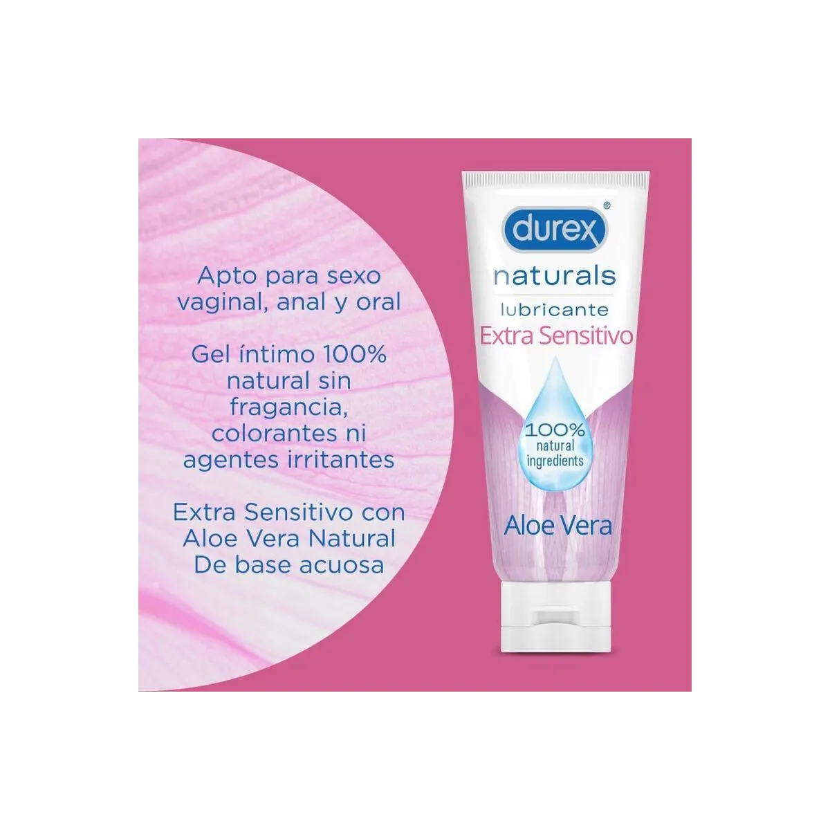 Naturals Extra Sensitives Gleitmittel 100 ml von Durex Lubes | Fesselliebe.de