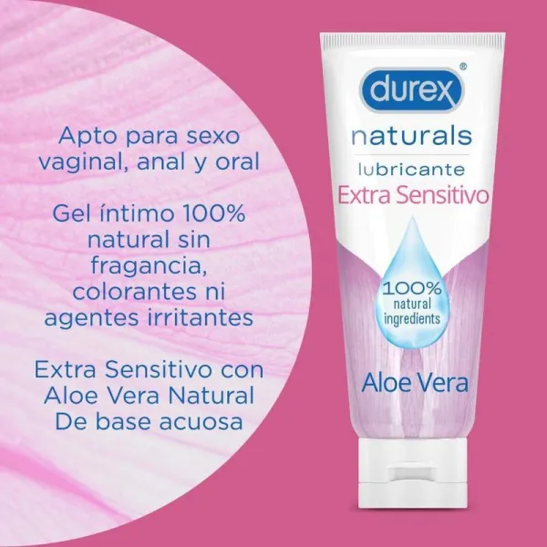 Naturals Extra Sensitives Gleitmittel 100 ml von Durex Lubes | Fesselliebe.de