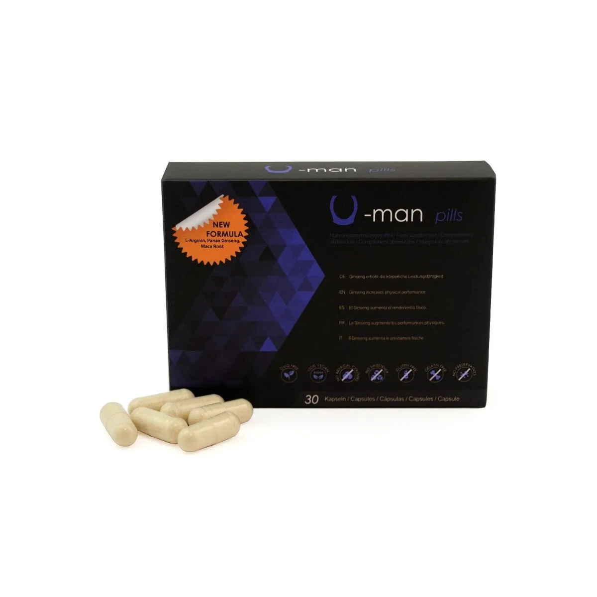 U-Man Verbessert Penisgrösse und Sexuelle Kraft - 30 Kapseln von 500cosmetics | Fesselliebe.de