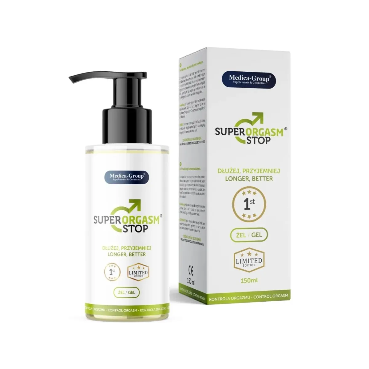 Super Orgasm Stop Intimgel für Männer 150 ml von Medica Group | Fesselliebe.de