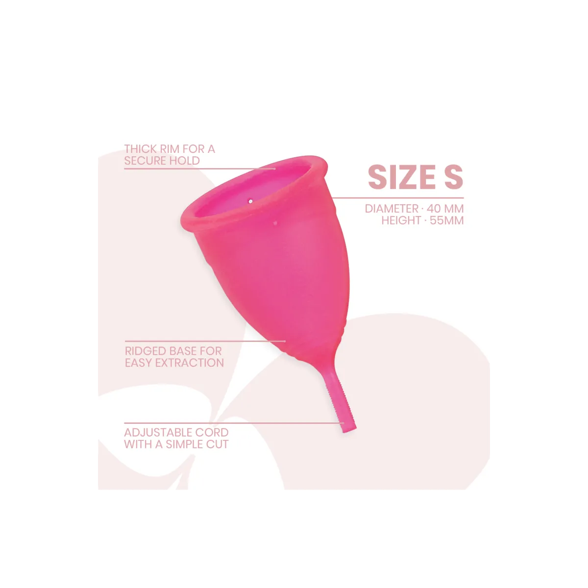 Menstrual Cup Medizinisches Silikon - Grösse S von Intimichic | Fesselliebe.de
