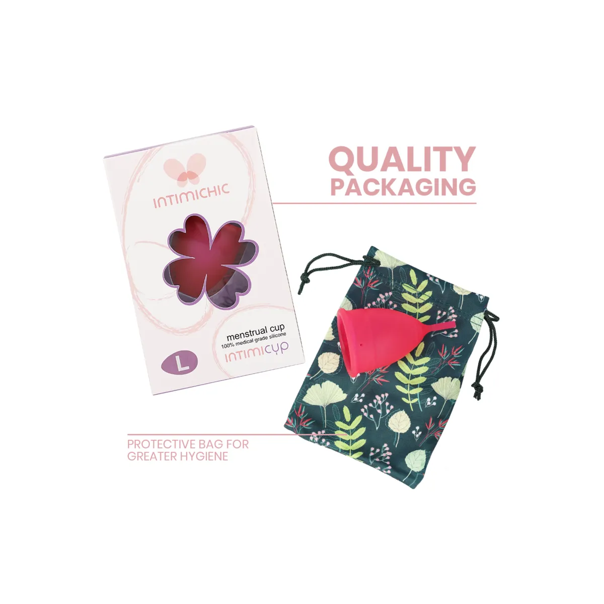 Menstrual Cup Medizinisches Silikon - Grösse L von Intimichic | Fesselliebe.de