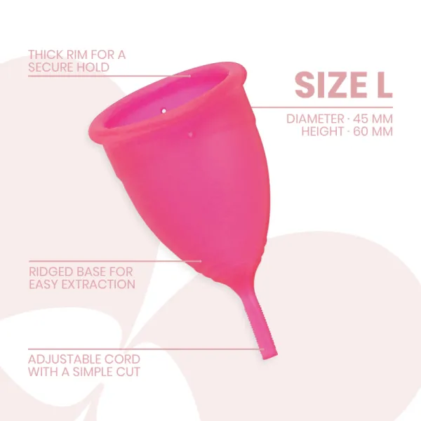 Menstrual Cup Medizinisches Silikon - Grösse L von Intimichic | Fesselliebe.de
