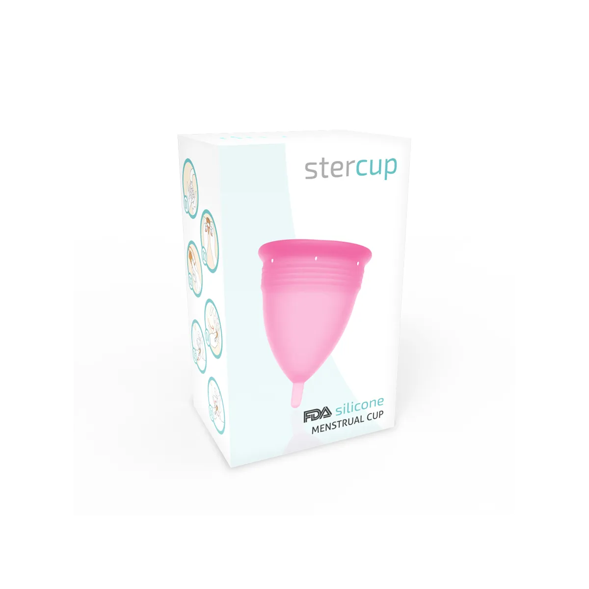 Fda Silikon-Menstrualcup Rosa - Grösse L von Stercup | Fesselliebe.de