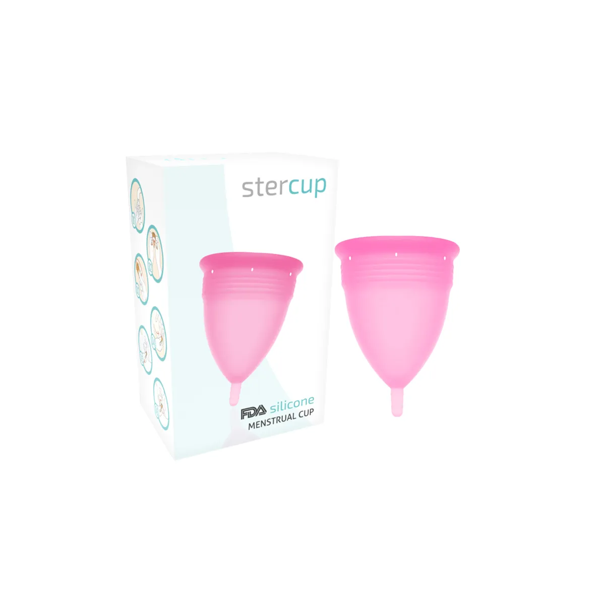 Fda Silikon-Menstrualcup Rosa - Grösse S von Stercup | Fesselliebe.de