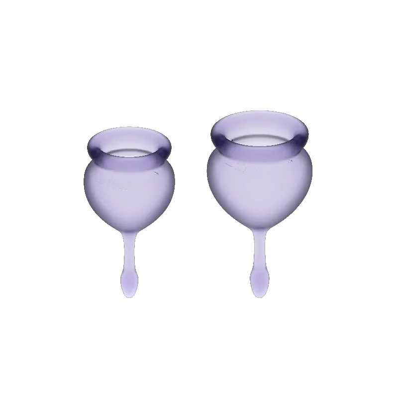 Feel Good Menstrual Cup Lila 15 + 20 ml von Satisfyer Menstrual Cups | Fesselliebe.de