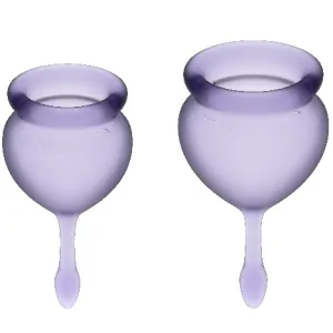 Feel Good Menstrual Cup Lila 15 + 20 ml von Satisfyer Menstrual Cups | Fesselliebe.de