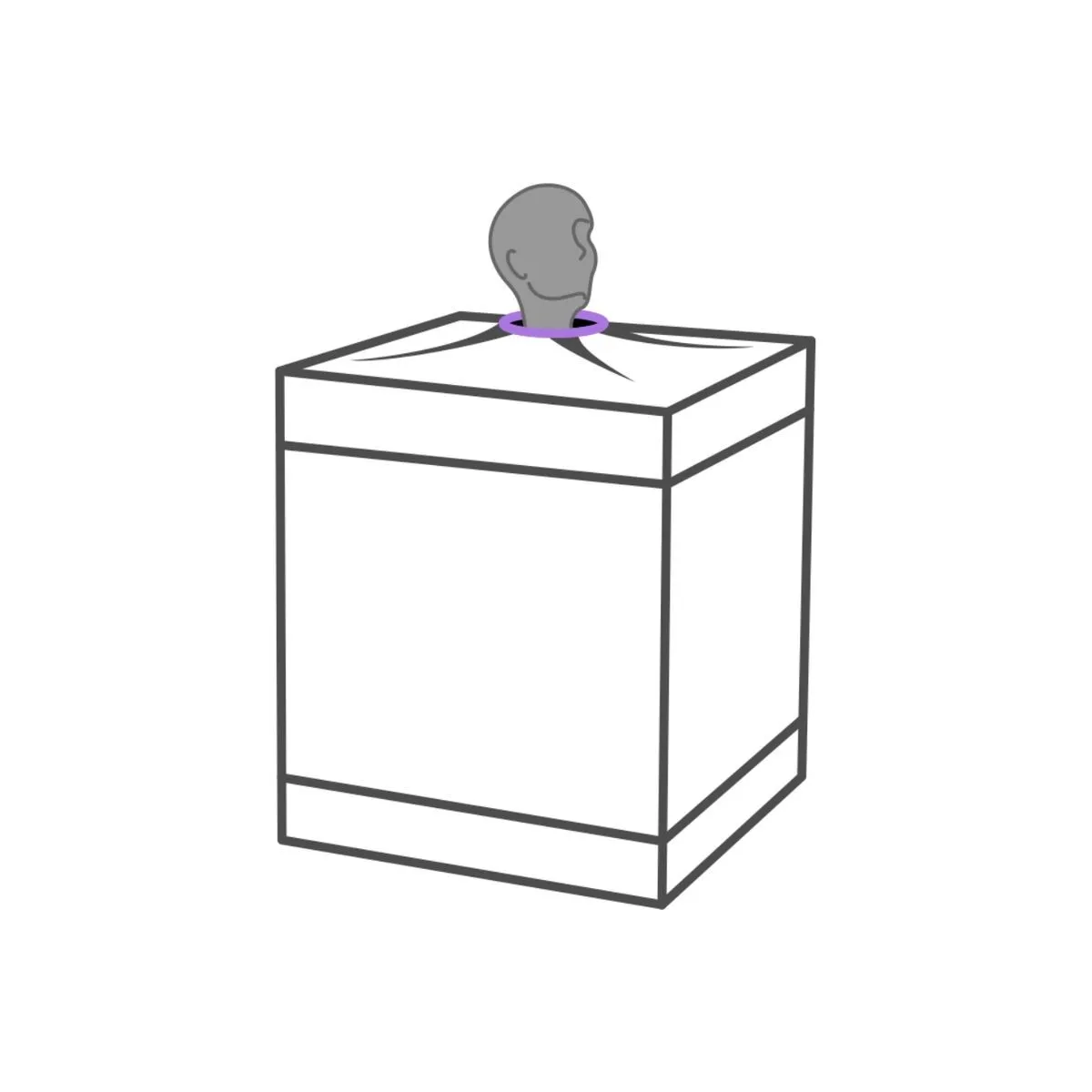 Kink Club Cabina Bukkake Morado von Secret Dome | Fesselliebe.de