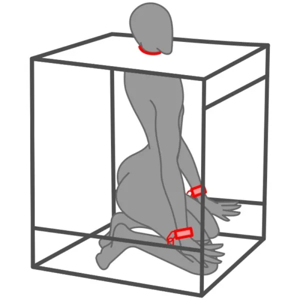 Kink Club Cabina Bukkake Schwarz & Rot von Secret Dome | Fesselliebe.de