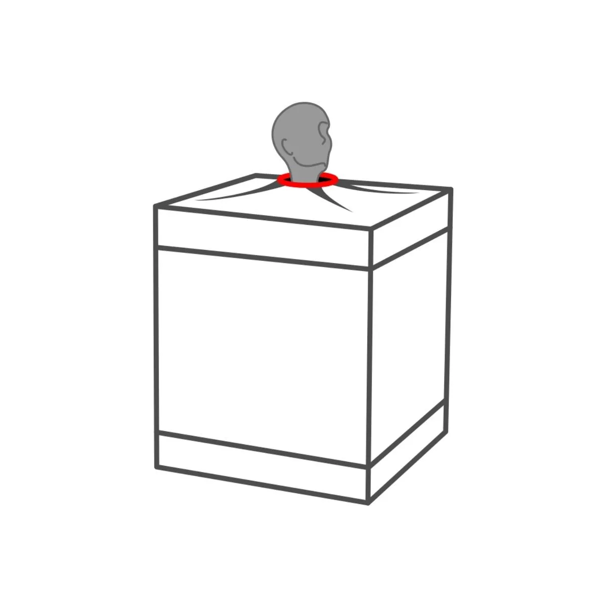 Kink Club Cabina Bukkake Schwarz & Rot von Secret Dome | Fesselliebe.de