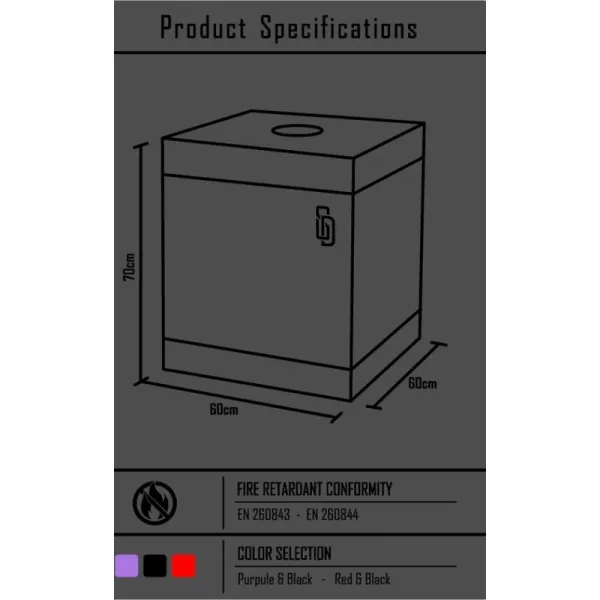 Kink Club Cabina Bukkake Schwarz & Rot von Secret Dome | Fesselliebe.de