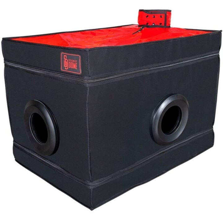 Kink Club La Niche Cabin Schwarz & Rot von Secret Dome | Fesselliebe.de