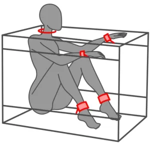 Kink Club La Niche Cabin Schwarz & Rot von Secret Dome
