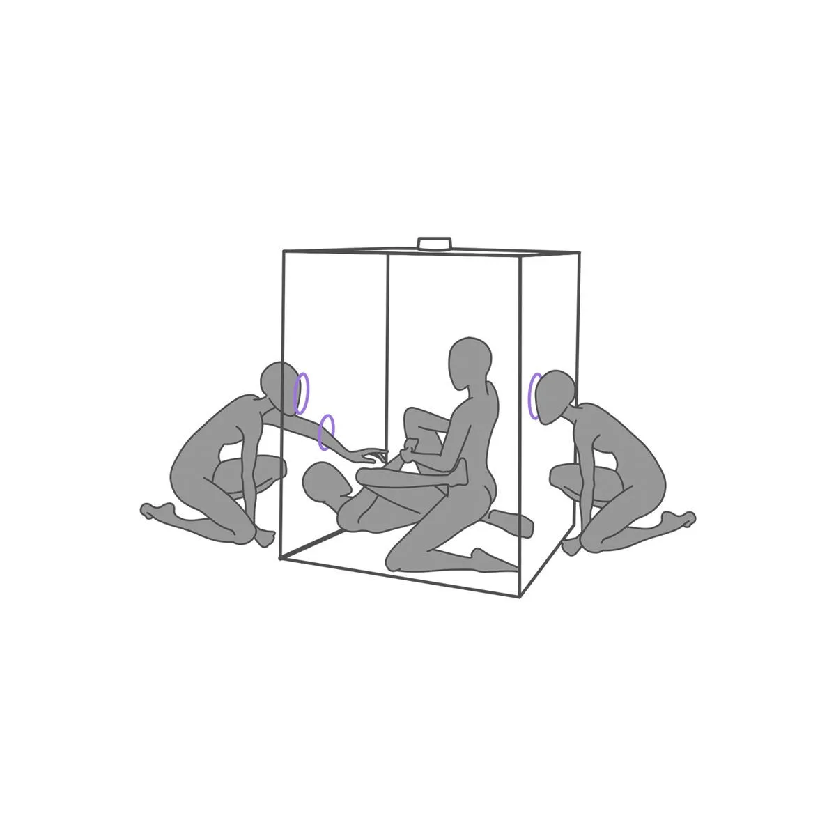 Kink Club Cabin Scandale Lila von Secret Dome | Fesselliebe.de